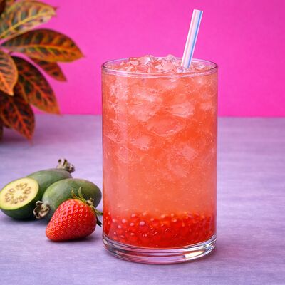 Лемонджус Клубника-фейхоа ( с джус-боллами) в Lo-Fi Coffee по цене 450 ₽