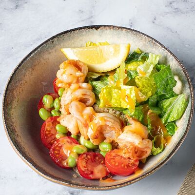 Боул с киноа и креветками в Кэрри по цене 590 ₽