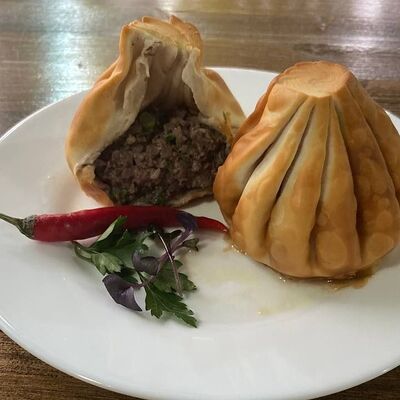 Жареные хинкали баранина с зирой в Хинкальная Едим вкусно по цене 170 ₽