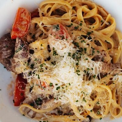 Паста с ростбифом в Bro Bakery по цене 26 р.