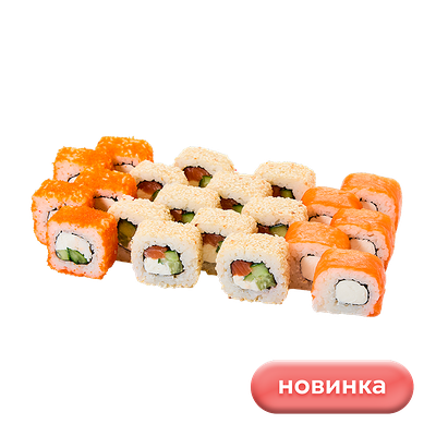 Вечер для двоих в Суши-Маркет по цене 1033 ₽