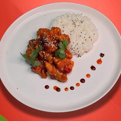 Курица в апельсиновом соусев Tamakisushi по цене 2800 ₸