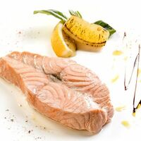 Стейк семги на пару в Мариус