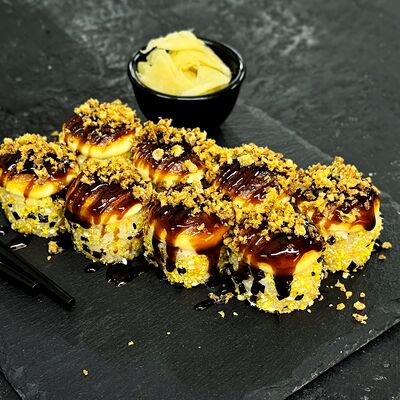 Запеченный с жареным лососем и луком фри в Kitana по цене 870 ₽