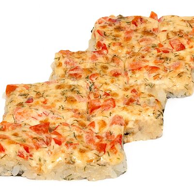 Запеченный ролл Суши-пицца в Роллексы по цене 498 ₽