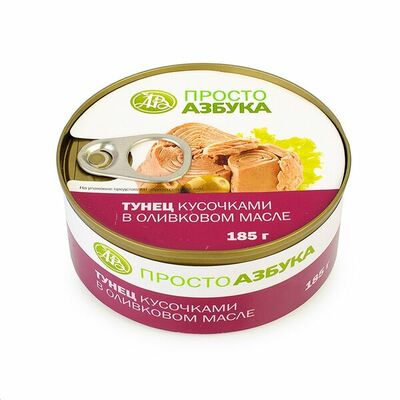 Тунец кусочками в оливковом масле Таиланд в Азбука Вкуса Экспресс Меню по цене 253 ₽