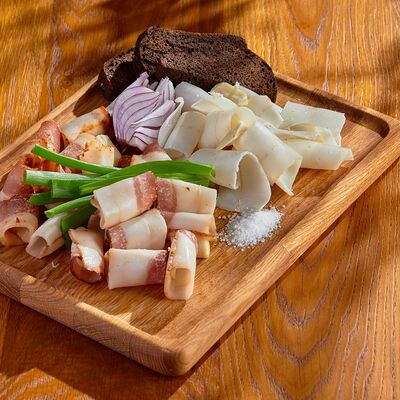 Ассорти из трех видов сала в BBQ Beer Restaurant по цене 940 ₽