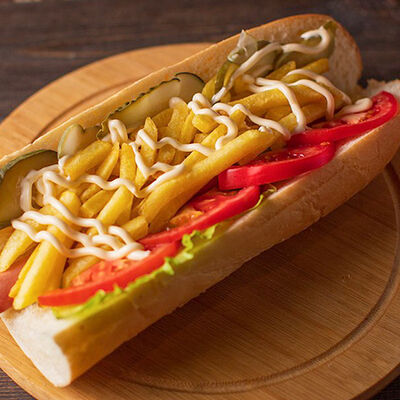 Потато с сосиской в Hot Chicken по цене 25000 ₽