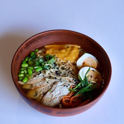 Рамен с грибами эноки и индейкой в Rice foodcoffee по цене 3590 ₸