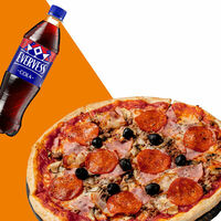 Пицца Барбекю 32 см и Evervess-кола в Перчини