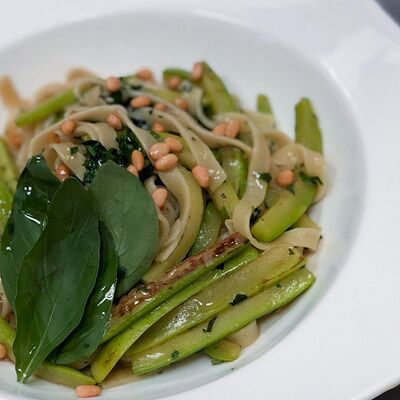 Тальятелле с цукини в Баловень С по цене 690 ₽