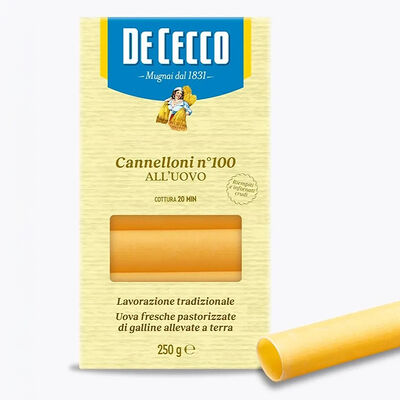Паста De Cecco №100 Каннеллони с добавлением яйца в Ченто пицца М7 по цене 1000 ₽