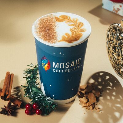 Латте Имбирный пряник большой в MOSAIC coffee&tea по цене 489 ₽