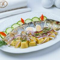 Сельдь филерованныя съ горячей картофелью в Трактиръ Пожарскаго