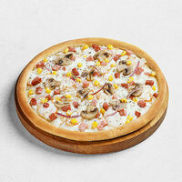 С салями и шампиньонами средняя в ПиццаФабрика