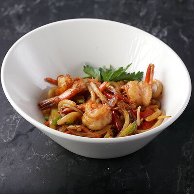 Удон с креветками в Лас Пальмас по цене 690 ₽