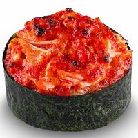 Запеченный гункан с крабом в Белый рис