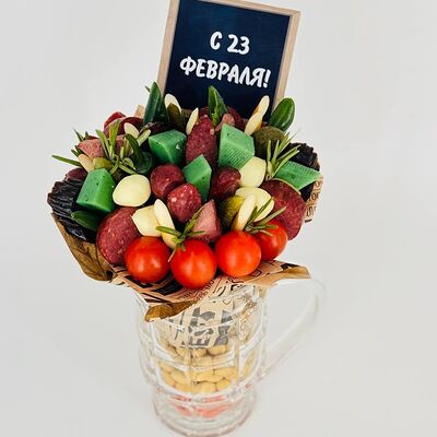 Закуски в кружке с арахисом с 23 февраляв Дарите красиво по цене 4401 ₽