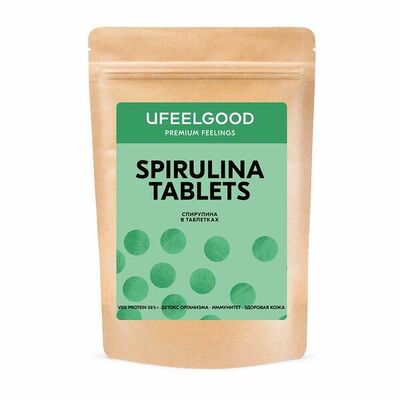 Спирулина в таблетках Ufeelgood в Азбука Вкуса Экспресс Меню по цене 1079 ₽
