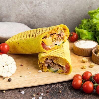 Шаурма Цезарь в Шаурмана углях - Наша Марка по цене 395 ₽