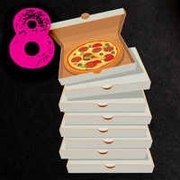 Восемь пицц сет 32 в Pronto Pizza