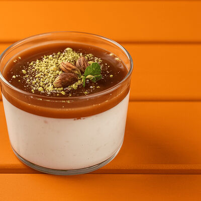 Панна-котта с кокосом и соленой карамелью в Сорренто by Novikov по цене 680 ₽