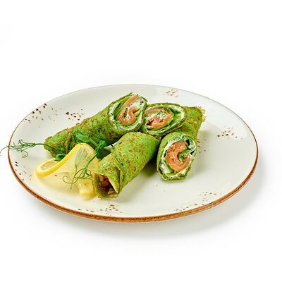 Блинчики с лососем в Кофеин по цене 610