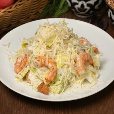 Цезарь с креветками в Самарканд халял по цене 440 ₽