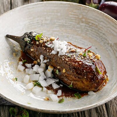 Печеный баклажан с брынзой в Маймун по цене 650