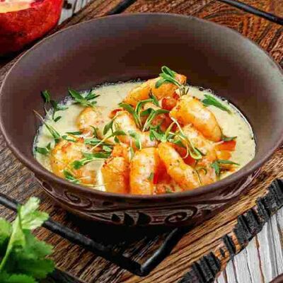 Креветки Чкмерули в Тут харчо по цене 863 ₽