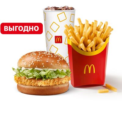 Макчикен Большой МакКомбо в Макдоналдс по цене 203 ₽