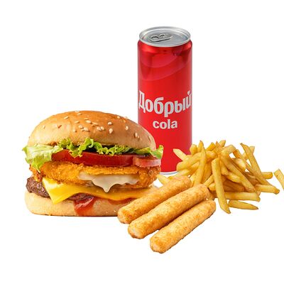 Сырное Комбо в HOHO BURGER по цене 659 ₽