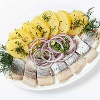 Сельдь с картофелем в Хинкали