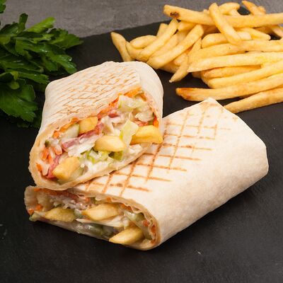 Шаурма вегетарианская с картофелем фри в Шаурма Arabi по цене 309 ₽