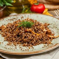 Греча с лисичками в Маймун