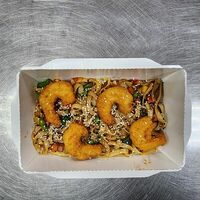 Вок-лапша Жгучий кимчи с креветками в панеровкев Богатырь