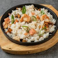 Рис с морепродуктами в Кафе Панда