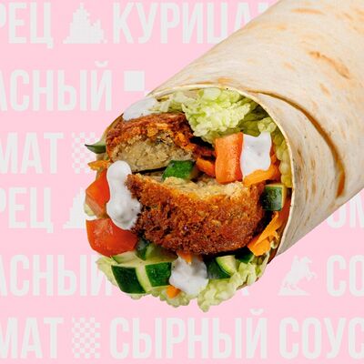 Шаверма с фалафелем в VЛАVАШЕ по цене 385 ₽