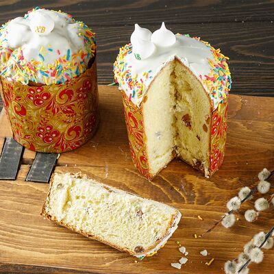 Кулич творожный с цукатами и изюмом в Ватруш пекарня-кондитерская по цене 560 ₽