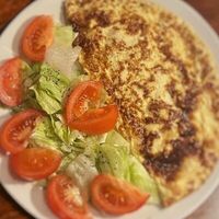 Омлет с ветчиной и сыром в Суп с котом