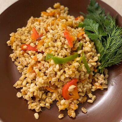 Перловка с овощами в То место по цене 140 ₽