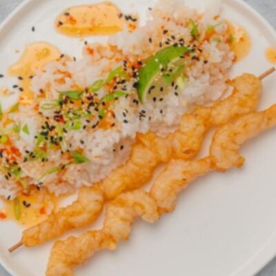 Шашлычок из креветокв Мидийное место по цене 750 ₽