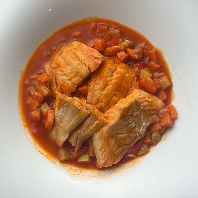 Филе трески с овощным соте в Sololaki по цене 650 ₽