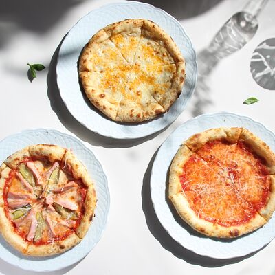 Детский комбо 3 пиццы в Кукумбер по цене 1290 ₽