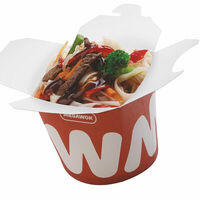 Рисовая лапша с говядиной и овощами в перечном соусе в Мега 45