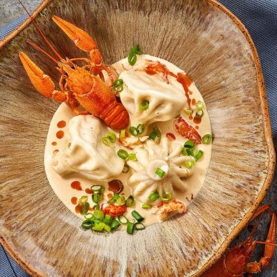 Хинкали с раком в соусе Том Ям 280г в MANANA по цене 935