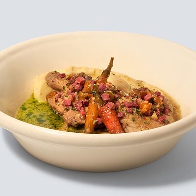 Цыпленок в белом вине с пастрами в Masa Madre по цене 1090 ₽