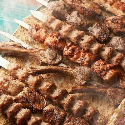 Шашлык из свинины (шея) в На речке по цене 720 ₽