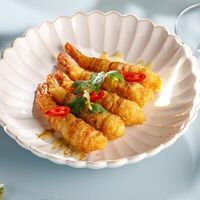 Хрустящие креветки с васабив Кукумбер