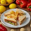 Сэндвич с индейкой и картофелем фри в Пиноккио Djan по цене 650
